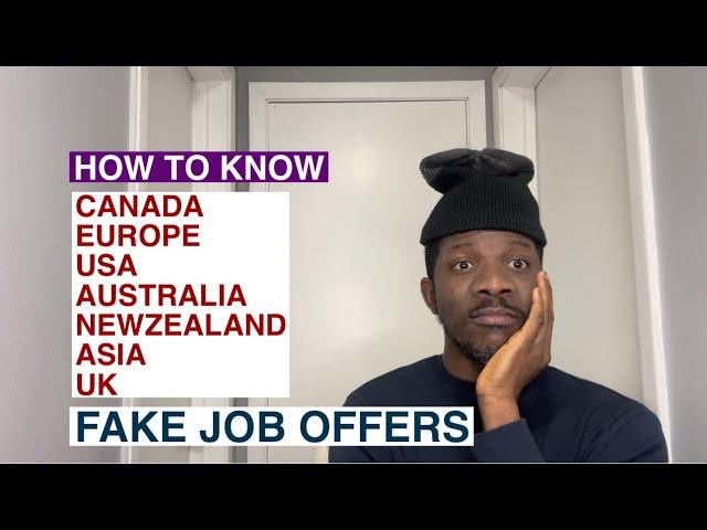 How to Know Fake Job Offers Abroad