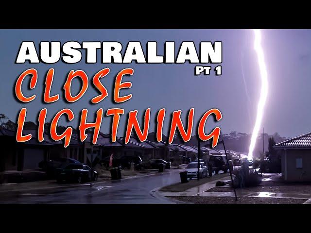 Close Australian Lightning Strikes Pt1 - Extreme Weather Series - Severe Weather Australia