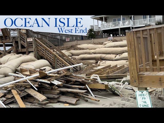 Ocean Isle Beach, NC - West End Damage from HURRICANE IAN