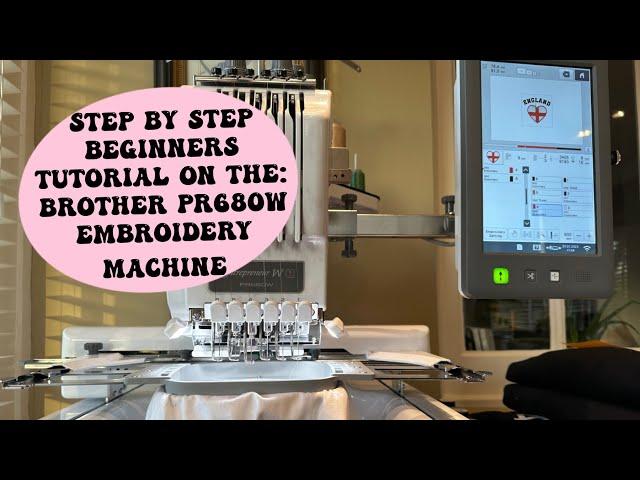 STEP BY STEP TUTORIAL ON THE BROTHER 6 NEEDLE EMBROIDERY MACHINE🪡