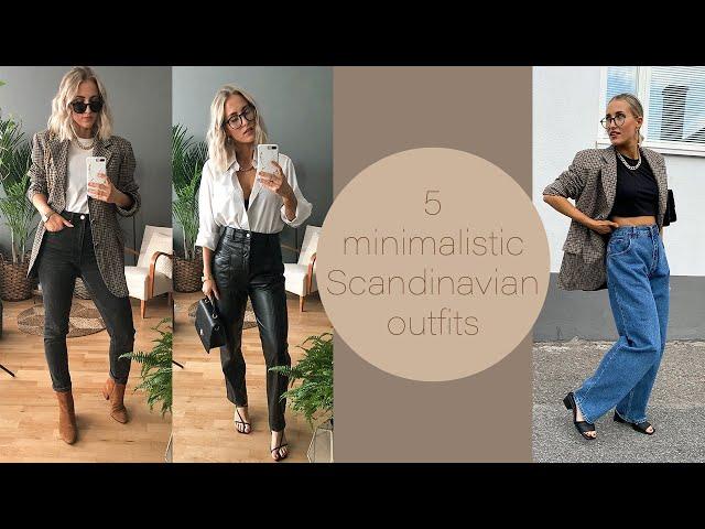 5 minimalistic Scandinavian FALL outfits 2020 | SandraEmilia