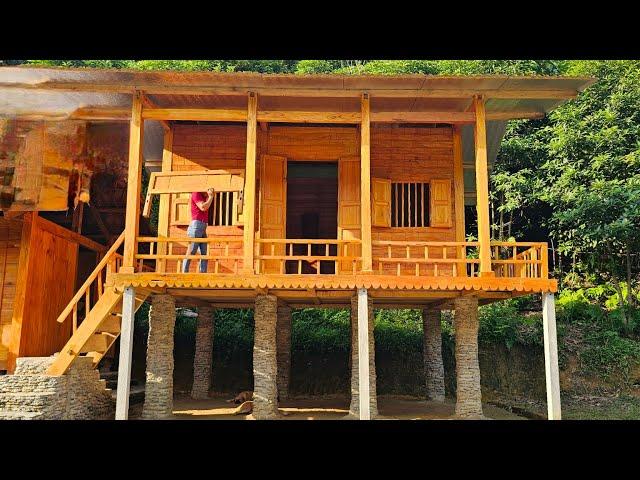 Girl decorates new wooden house interior | Cooking and relaxing - Phùng Thị Chài