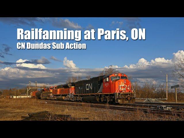 CN Dundas Sub Action at Paris ON (4K)