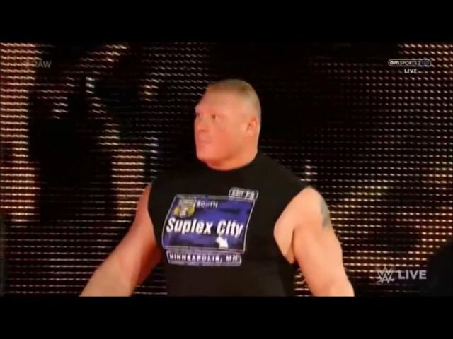 Brock Lesnar entrance (with Paul Heyman)