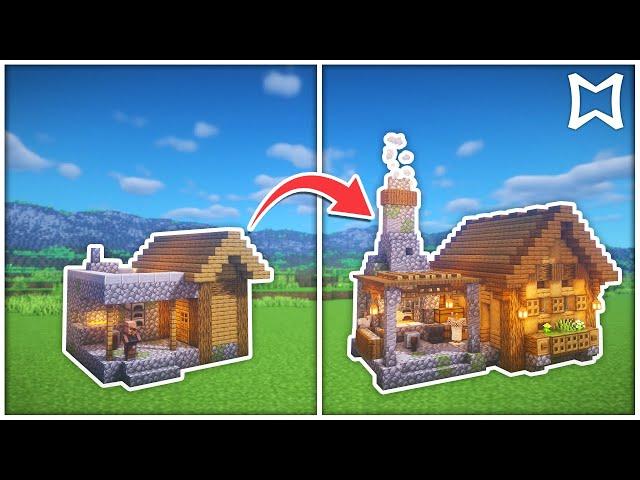 ► How To Transform The BlackSmith (WeaponSmith) Village House In Minecraft | Survival Build