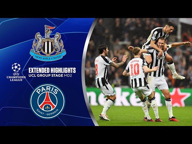 Newcastle United vs. Paris Saint-Germain: Extended Highlights | UCL Group Stage MD 2 | CBS Sports