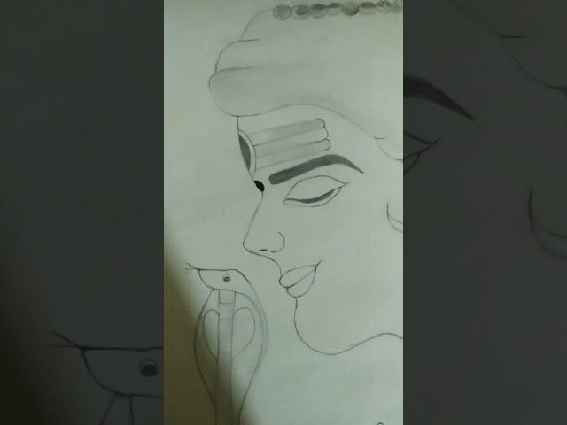 Shiv bhagwan sketch #shorts # youtube shorts #Anamika Art and craft ...