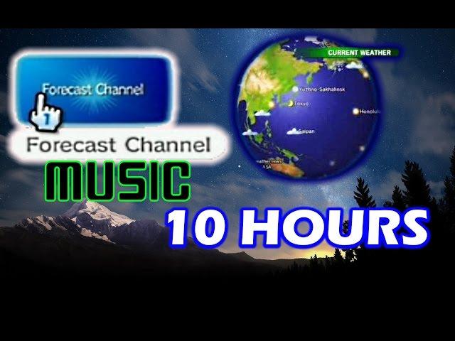 Wii Weather Forecast Channel Music (Globe at Night) - 10 Hours for Sleep / Study / Relaxing