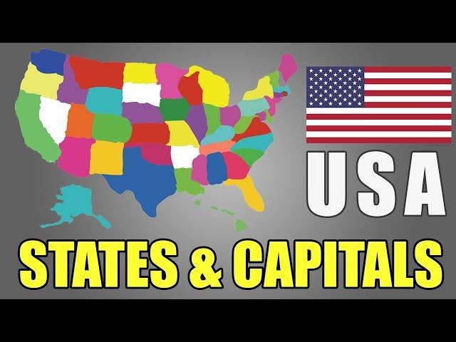 Learn USA States And Capitals - 50 US States Map | Geography Of United States Of America | Easy GK