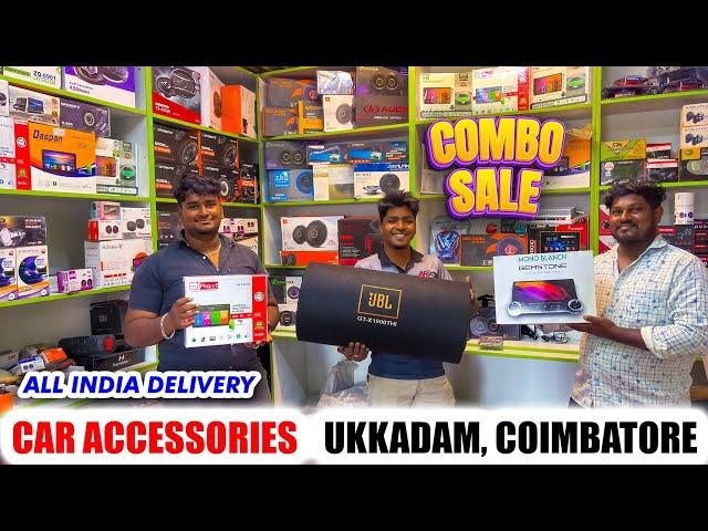  Car Accessories shop in Coimbatore l Ukkadam car market l AR Seat Cover Coimbatore