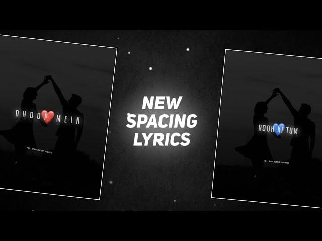 New Type Spacing Lyrics In Alight Motion | Alight Motion Glowing Lyrics Status Editing