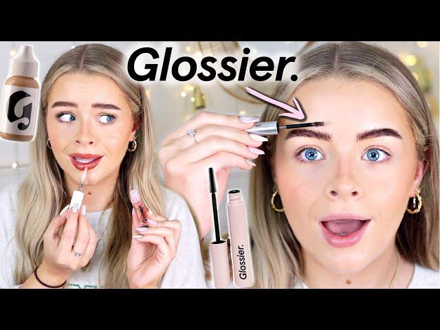 *FINALLY* TESTING GLOSSIER MAKEUP!