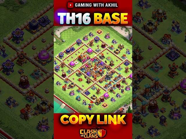 NEW TH16 Base Link | BEST Town Hall 16 (Trophy/War/Hybrid/Farming) Base | Clash Of Clans