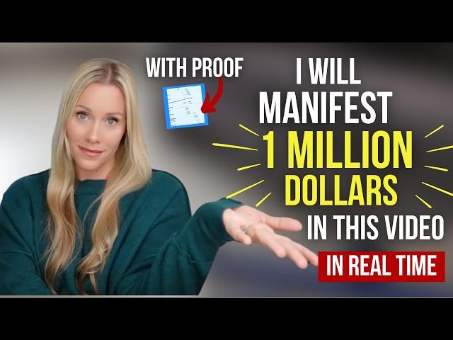 Watch me manifest 1 million dollars....with proof! | Ultimate Manifestation Experiment, Real Results