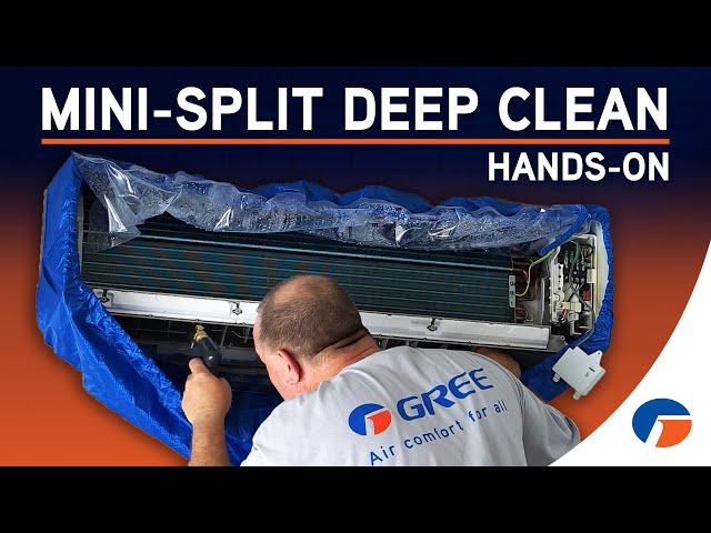 DEEP CLEAN A MINI-SPLIT EASILY WITHOUT REMOVAL!