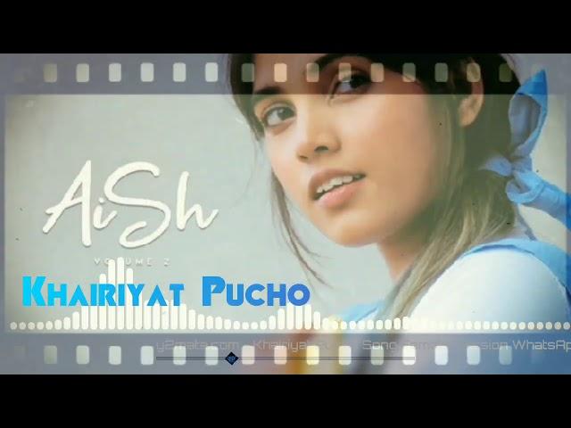 #AiSh Khairiyat Pucho : AiSh Status (ringtone) | Khairiyat Pucho female version ringtone (Status) |