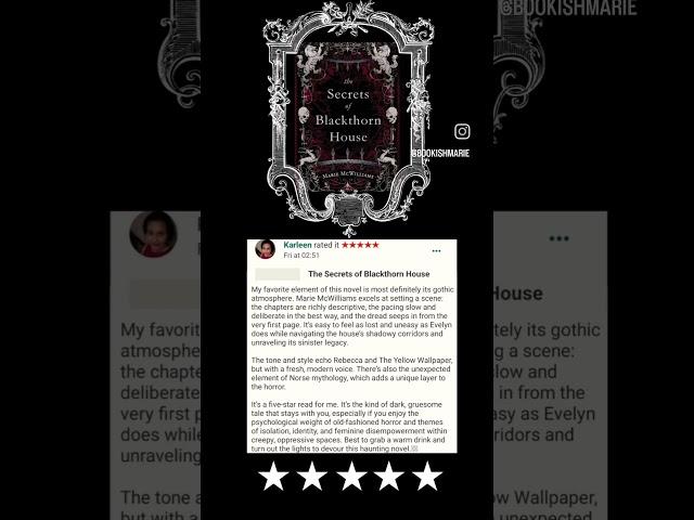 Reviews for my Traditional Gothic Horror Book #booktube #horror