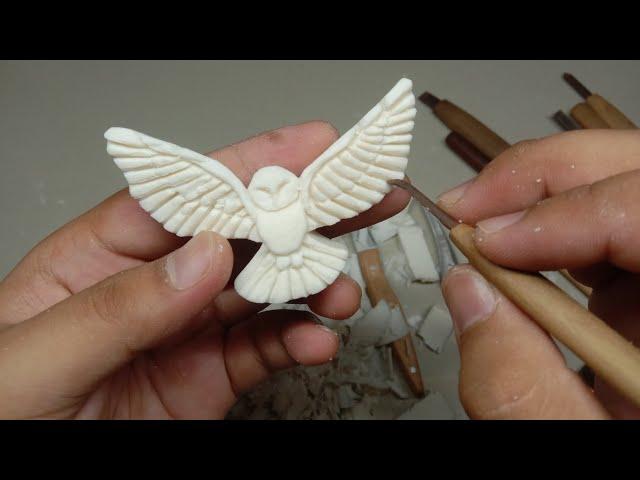 SOAP CARVING | PERLA SOAP | OWL DESIGN | FRANZARTZ