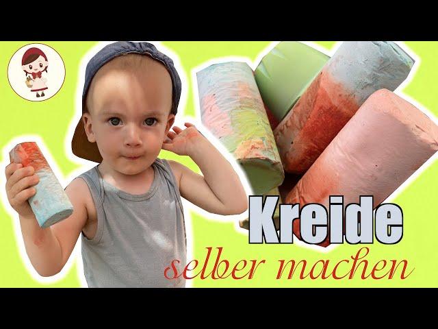 Straßenkreide selber machen | Sommer | Kindern | Gips Kreide | Kinder beschäftigen