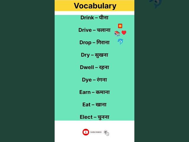 Daily use English spoken / vocabulary words meaning / learning / english sentence speek / knowledge
