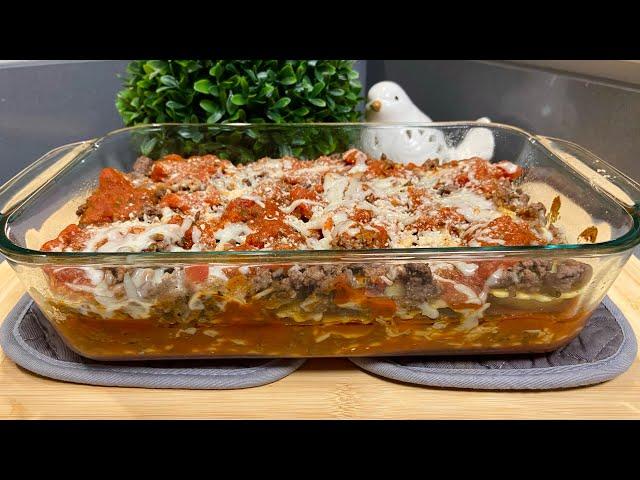 5-INGREDIENT RAVIOLI LASAGNE: Easy Ground Beef Recipe