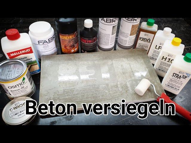 Beton richtig versiegeln - Betonversiegelungen im Belastungstest