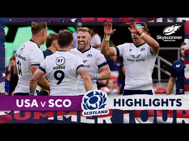 HIGHLIGHTS | USA v Scotland | Skyscanner Americas Tour 2024