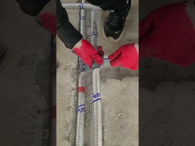 화장실 온.냉수 배관 하는 방법 /How to install hot and cold water pipes #shorts