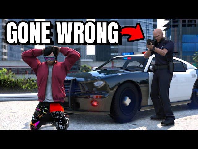 Sliding on Cops for THC Gang in GTA 5 RP