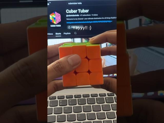 Day 1 vs 1 year of Rubiks cube! #rubikscube #cubing #puzzle