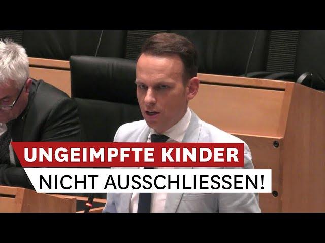 Nein zum Ausschluss ungeimpfter Kinder vom Kindergarten – Sven Knoll im Landtag