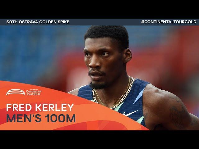 Fred Kerley beats De Grasse and Gatlin over 100m | Ostrava Golden Spike Continental Tour Gold