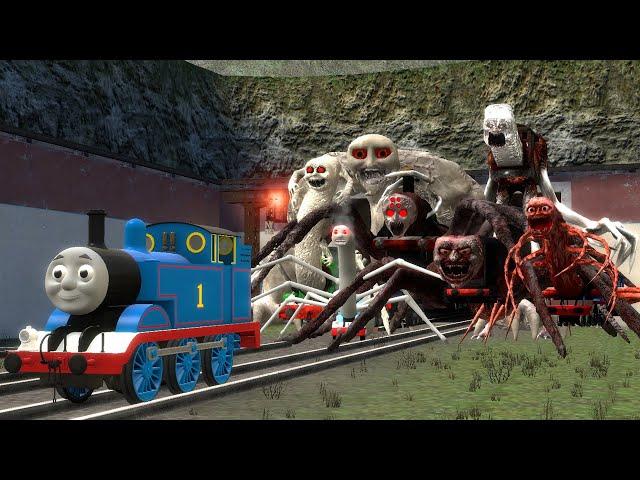 Building a Thomas Train Chased By Cursed Thomas and Friends Family in Garry's Mod!?