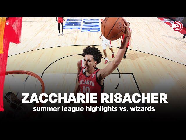 Highlights: Zaccharie Risacher Summer League Debut | 18 PTS, 5 REB, 3 3PM