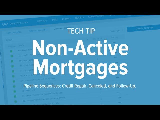 Tech Tip | Pipeline Non Mortgage