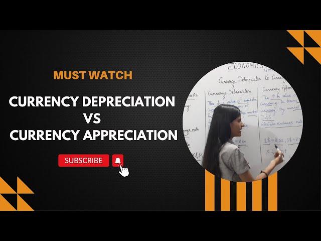 Currency Depreciation VS Currency Appreciation | Foreign exchange rate | Class-12 | #macroeconomics