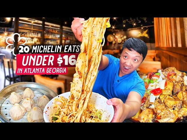 20 MICHELIN Eats UNDER $16! Michelin CHEAP EATS in Atlanta Georgia