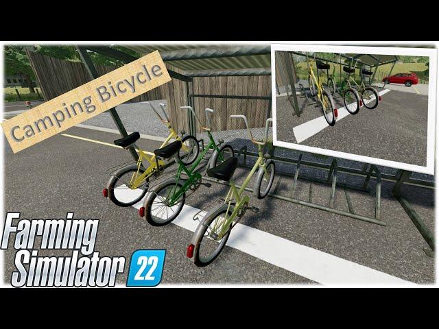 FS22 Everyday mods/ Camping bicycle/after a hard farming journey