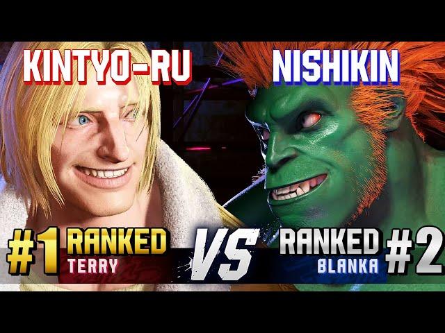 SF6 ▰ KINTYO-RU (#1 Ranked Terry) vs NISHIKIN (#2 Ranked Blanka) ▰ High Level Gameplay