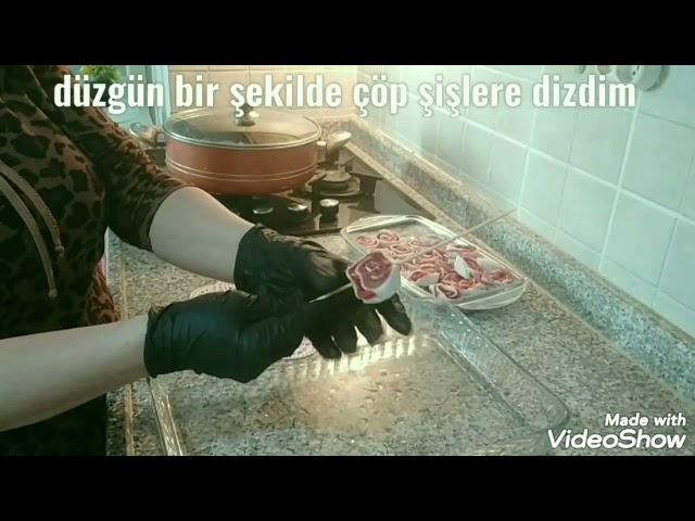 Kuzu Gömleğinde Dana Beyti  Sarma Kebabı  lezzet 