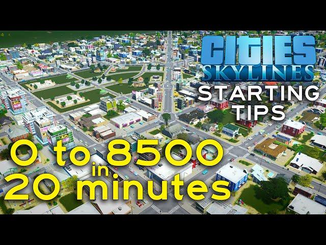 The BEST Cities Skylines BEGINNERS GUIDE Ever - Quick Metropolis