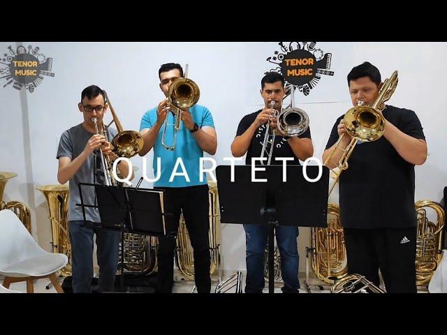 " Hino CCB 395 " - Quarteto de Trombone de Pistos na TENOR MUSIC