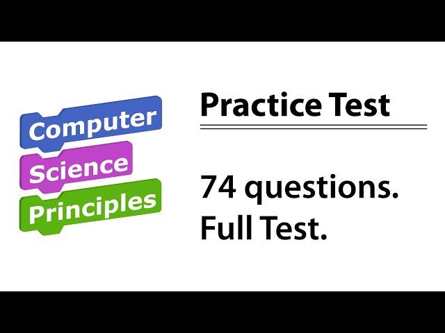 AP CSP Practice Test