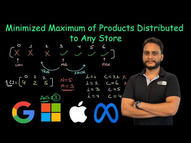 Minimized Maximum of Products Distributed to Any Store | Leetcode 2064