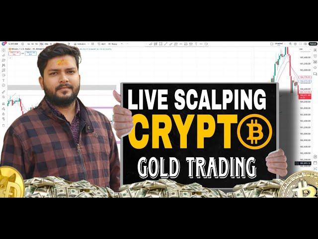 Scalping | Crypto & Gold Live Trading || 18 JUN || The Trade DIARY - Manjit LIVE