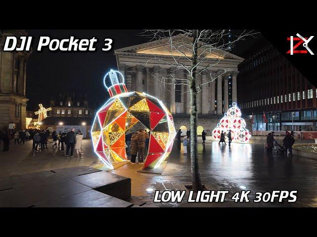 DJI Pocket 3 Low Light 4K 30FPS TEST - Birmingham  2024