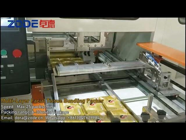 ZODE Full Automatic Multiple Layers Facial Tissue Packing Machine Paper Process Equipment