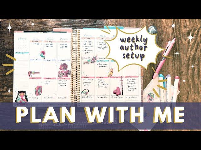 Author Weekly Plan With Me // Erin Condren Life Planner 2024