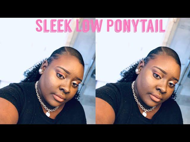 SLEEK LOW PONYTAIL w/drawstring |CIERRA MONET