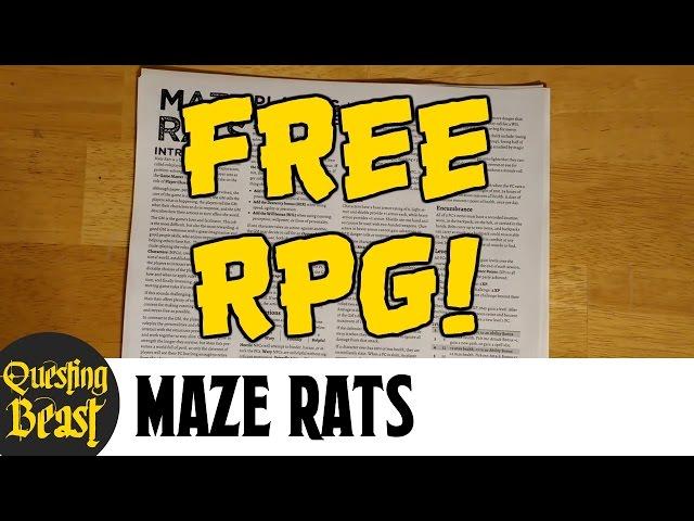Introducing Maze Rats, an Old-School RPG
